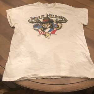 Madeworn Willie Nelson Tee in Dirty White